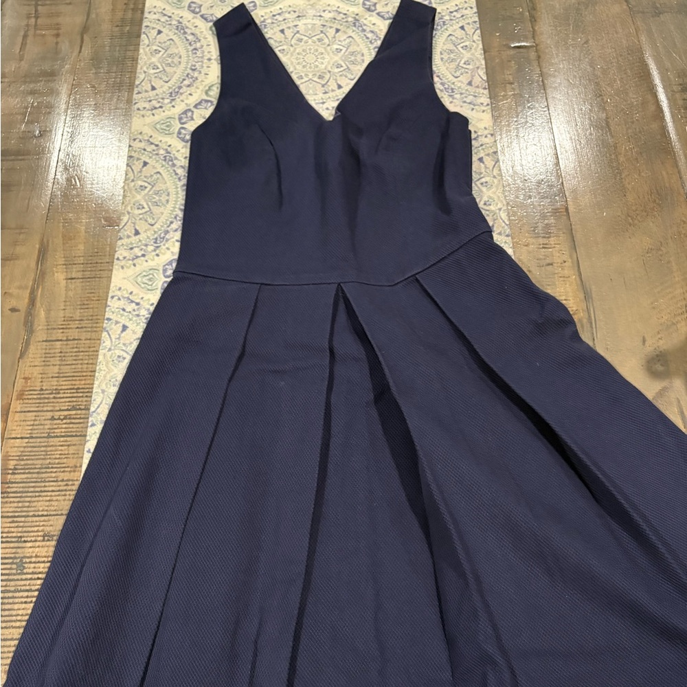 Joie Blue Pleated A-Line Cocktail Dress